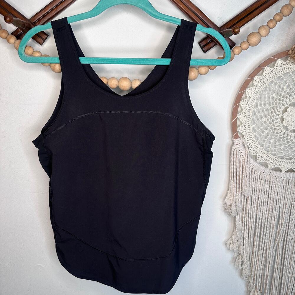 Lululemon Black Sculpt Open Back Tank